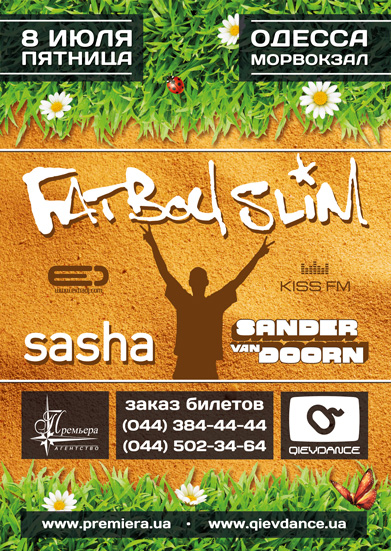 8 . . . Fatboy Slim, Sasha, Sander van Doorn!